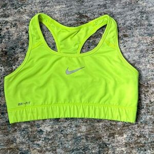 Nike Women's Neon Green Dri-FIT Sports Bra